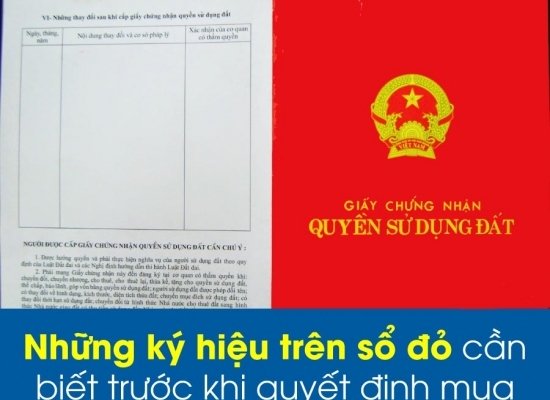 Cần biết những ký hiệu này trên sổ đỏ trước khi quyết định mua nhà đất