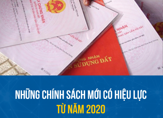 Những chính sách mới có hiệu lực từ năm 2020